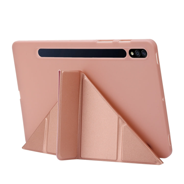 For Samsung Galaxy Tab S9 Deformation Silicone Leather Tablet Case(Lavender) - Galaxy Tab S9 Cases by PMC Jewellery | Online Shopping South Africa | PMC Jewellery | Buy Now Pay Later Mobicred