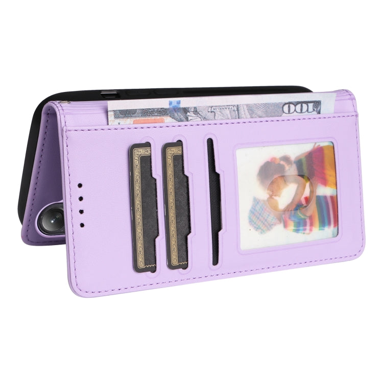 For Samsung Galaxy S24 5G BETOPNICE BN-005 2 in 1 Detachable Imitate Genuine Leather Phone Case(Light Purple) - Galaxy S24 5G Cases by BETOPNICE | Online Shopping South Africa | PMC Jewellery | Buy Now Pay Later Mobicred