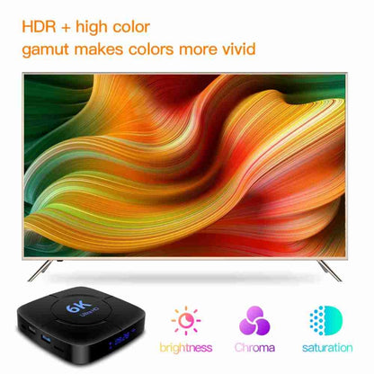 6K Ultra HD Android 12.0 Smart TV Box with Remote Control, 4GB+64GB, Allwinner H616 1.5GHZ Quad-Core(US Plug) - Others by PMC Jewellery | Online Shopping South Africa | PMC Jewellery | Buy Now Pay Later Mobicred