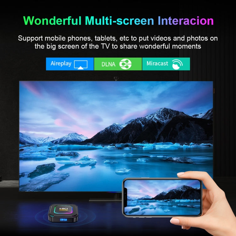 HK1 RBOX K8 8K Android 13.0 Smart TV Box with Remote Control, 4GB+64GB, RK3528 Quad-Core(UK Plug) - Others by PMC TechLife | Online Shopping South Africa | PMC TechLife | Buy Now Pay Later Mobicred