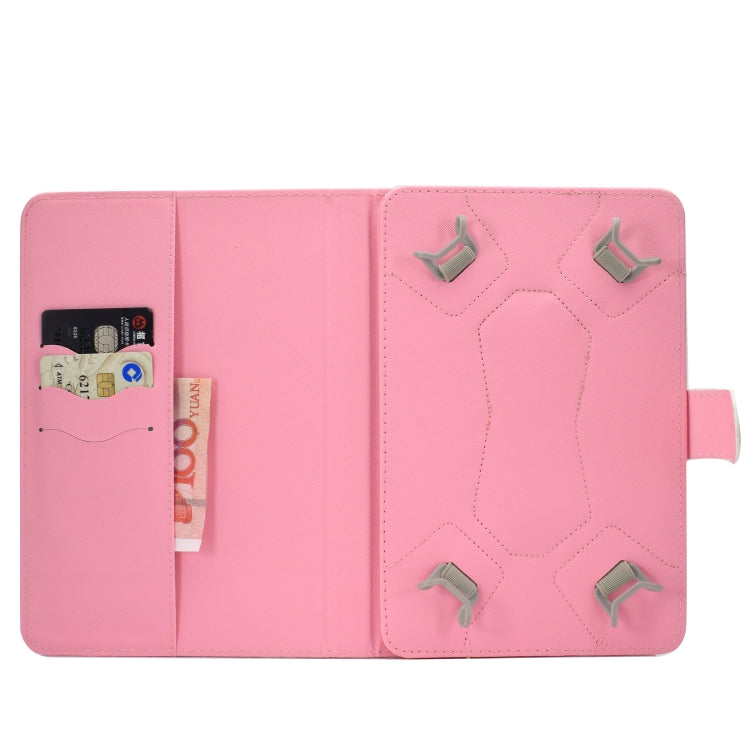 For 10 inch Universal Colored Drawing Pattern Horizontal Flip PU Leather Case with Holder & Card Slots(Love Dog) - 10 - 11 inch by PMC TechLife | Online Shopping South Africa | PMC TechLife | Buy Now Pay Later Mobicred