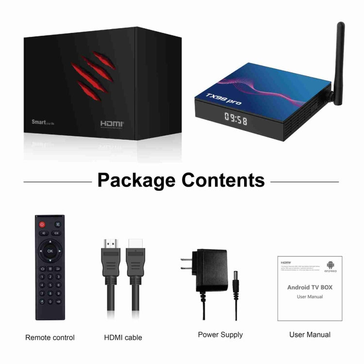 TX98 Pro 4K Ultra HD Android 12.0 Smart TV Box with Remote Control, 2GB+16GB, Allwinner H618 Quad-Core(AU Plug) - Others by PMC Jewellery | Online Shopping South Africa | PMC Jewellery | Buy Now Pay Later Mobicred