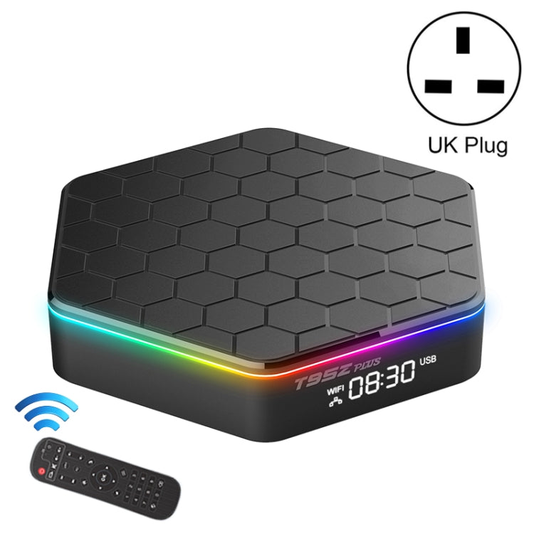 T95Z Plus 8K WiFi6 Android 12.0 Smart TV Box with Remote Control, 2GB+16GB, Allwinner H618 Quad-Core(UK Plug) - Others by PMC Jewellery | Online Shopping South Africa | PMC Jewellery | Buy Now Pay Later Mobicred