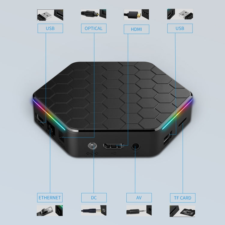 T95Z Plus 8K WiFi6 Android 12.0 Smart TV Box with Remote Control, 2GB+16GB, Allwinner H618 Quad-Core(US Plug) - Others by PMC TechLife | Online Shopping South Africa | PMC TechLife | Buy Now Pay Later Mobicred