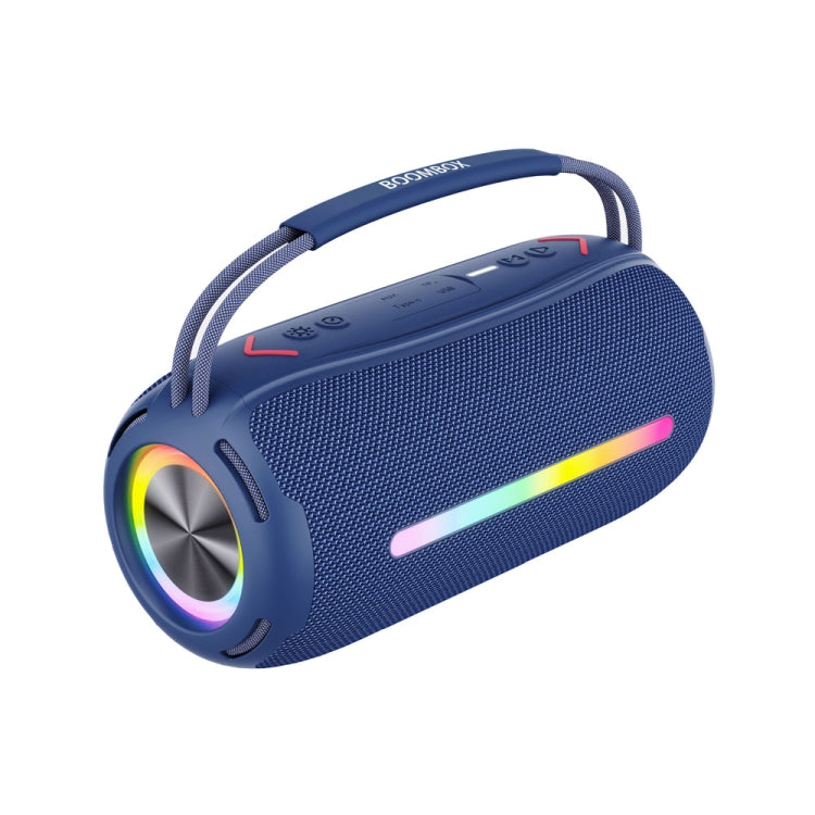 T&G X360 20W RGB Colorful Bluetooth Speaker Portable Outdoor 3D Stereo Speaker(Blue) - Desktop Speaker by T&G | Online Shopping South Africa | PMC Jewellery | Buy Now Pay Later Mobicred