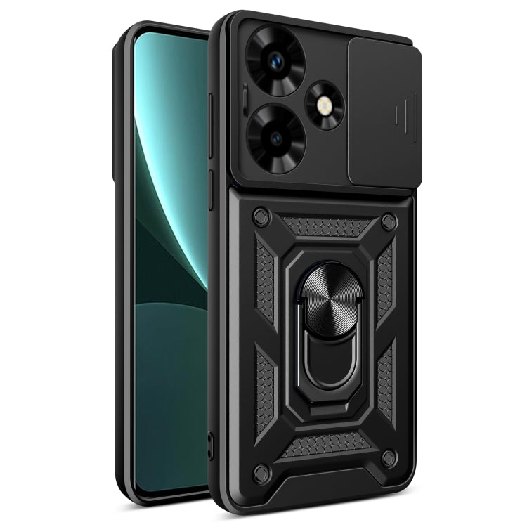 For Infinix Hot 30 Sliding Camera Cover Design TPU+PC Phone Case(Black) - Infinix Cases by PMC TechLife | Online Shopping South Africa | PMC TechLife | Buy Now Pay Later Mobicred