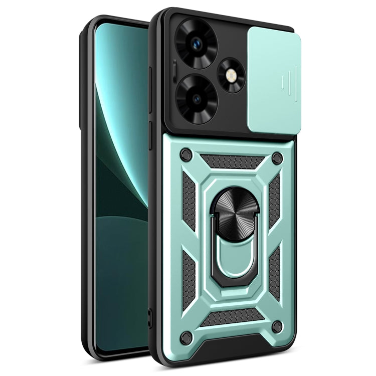 For Infinix Hot 30 Sliding Camera Cover Design TPU+PC Phone Case(Green) - free shipping - PMC TechLife - Order now!