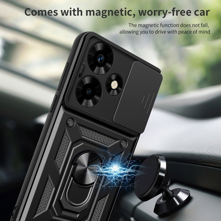 For Infinix Hot 30 Sliding Camera Cover Design TPU+PC Phone Case(Green) - free shipping - PMC TechLife - Order now!