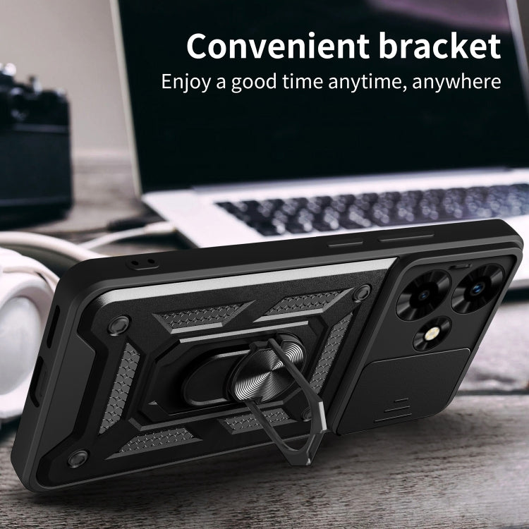 For Infinix Hot 30 Sliding Camera Cover Design TPU+PC Phone Case(Green) - free shipping - PMC TechLife - Order now!