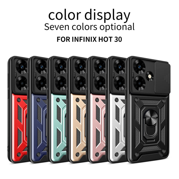 For Infinix Hot 30 Sliding Camera Cover Design TPU+PC Phone Case(Gold) - Infinix Cases by PMC TechLife | Online Shopping South Africa | PMC TechLife | Buy Now Pay Later Mobicred