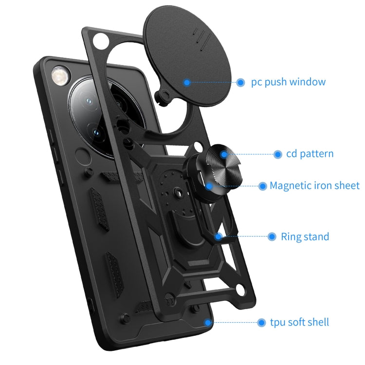 For Infinix Zero 40 5G Sliding Camera Cover Design TPU+PC Phone Case(Silver) - free shipping - PMC TechLife - Order now!