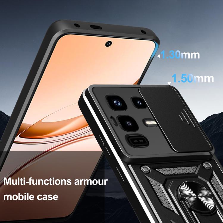 For Infinix Note 50 Pro 4G Sliding Camera Cover Design TPU+PC Phone Case(Black) - free shipping - PMC TechLife - Order now!
