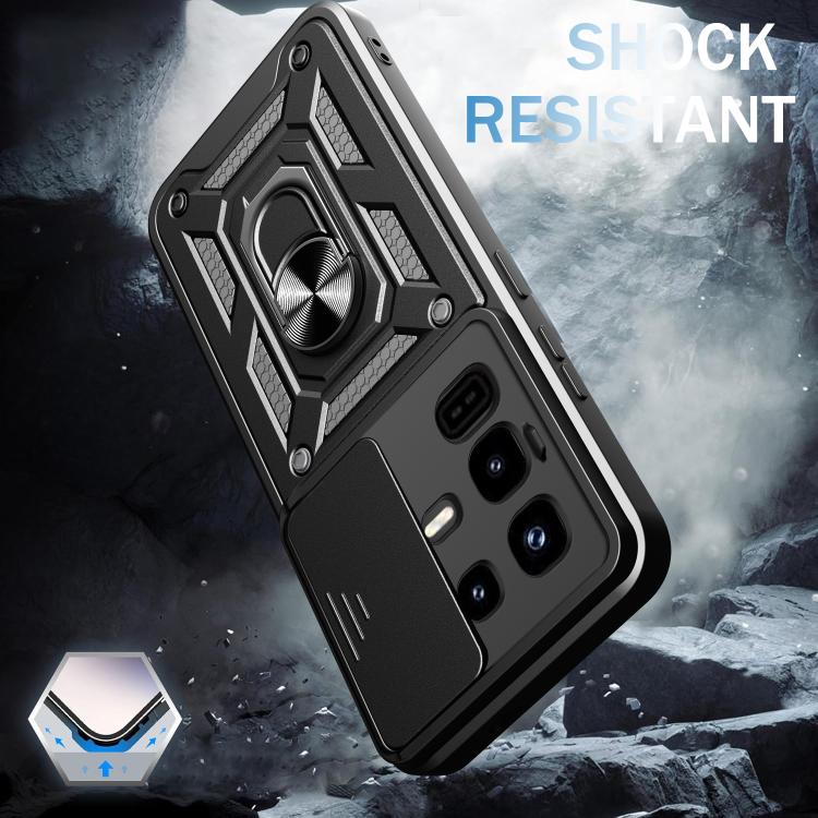 For Infinix Note 50 Pro 4G Sliding Camera Cover Design TPU+PC Phone Case(Red) - free shipping - PMC TechLife - Order now!