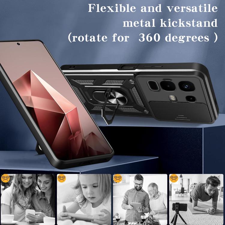 For Infinix Note 50x Sliding Camera Cover Design TPU+PC Phone Case(Gold) - free shipping - PMC TechLife - Order now!