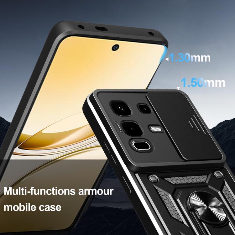 For Infinix Note 50s Sliding Camera Cover Design TPU+PC Phone Case(Blue) - free shipping - PMC TechLife - Order now!
