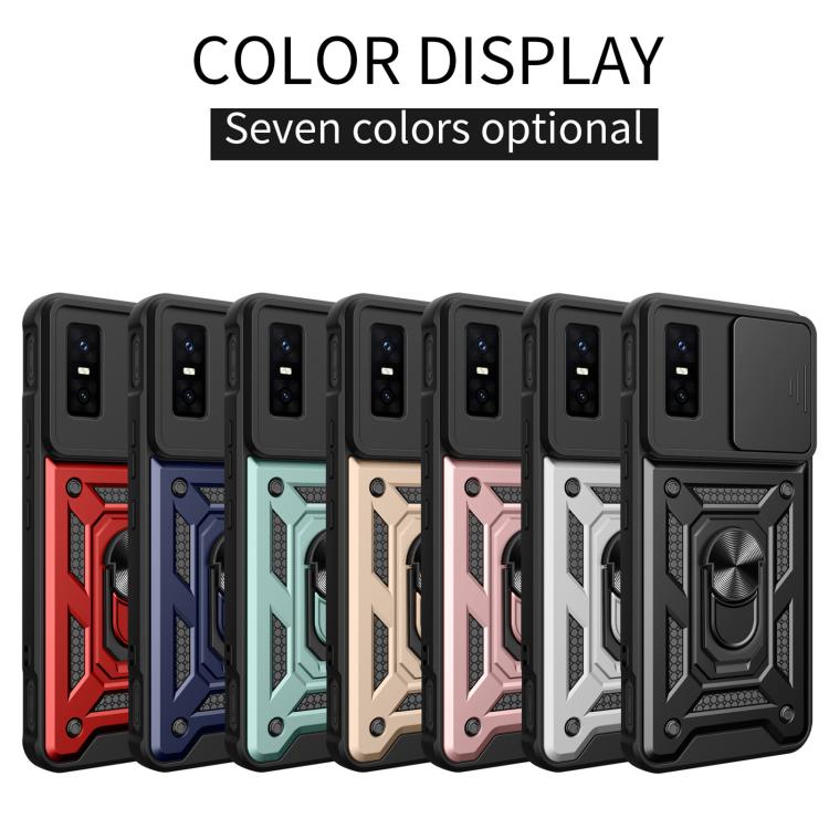 For Infinix GT 30 Pro Sliding Camera Cover Design TPU+PC Phone Case(Gold) - free shipping - PMC TechLife - Order now!