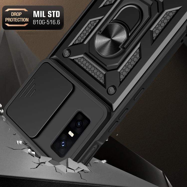 For Infinix GT 30 Pro Sliding Camera Cover Design TPU+PC Phone Case(Gold) - free shipping - PMC TechLife - Order now!