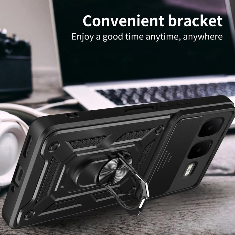 For Infinix Smart 10 Plus 4G Sliding Camera Cover Design TPU+PC Phone Case(Rose Gold) - free shipping - PMC TechLife - Order now!