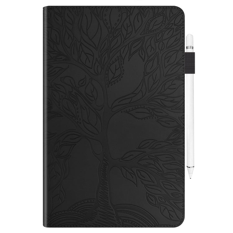 For Honor Pad X9 / X8 Pro Tree Life Series Embossed Leather Tablet Case(Black) - Honor by PMC TechLife | Online Shopping South Africa | PMC TechLife | Buy Now Pay Later Mobicred
