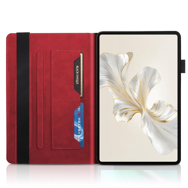 For Honor Pad 9 Tree Life Series Embossed Leather Tablet Case(Red) - Honor by PMC TechLife | Online Shopping South Africa | PMC TechLife | Buy Now Pay Later Mobicred