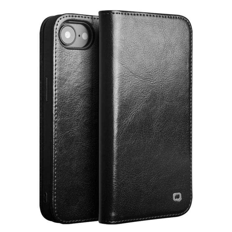 For iPhone 16e QIALINO Classic Genuine Leather Phone Case(Black) - free shipping - PMc TechLife - Order now!