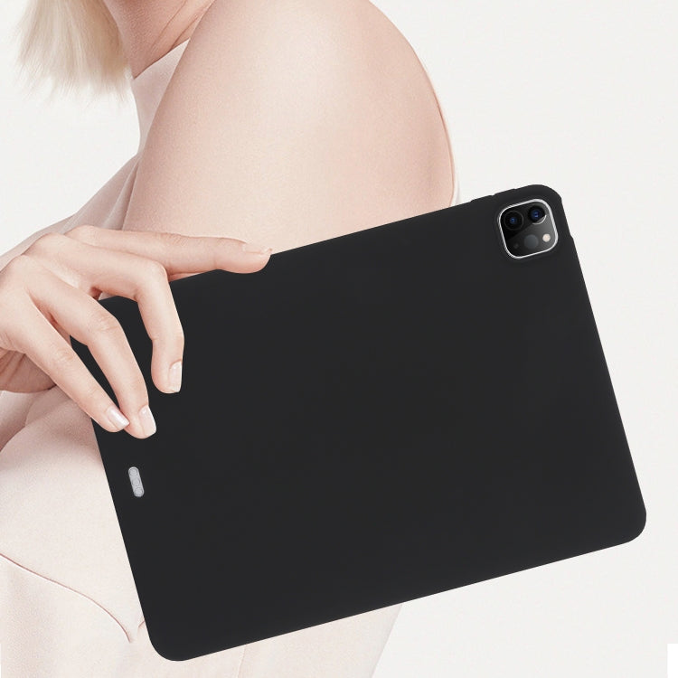 For iPad Pro 11 2024 Oil Spray Skin-friendly TPU Tablet Case(Black) - iPad Pro 11 2024 Cases by PMC TechLife | Online Shopping South Africa | PMC TechLife | Buy Now Pay Later Mobicred