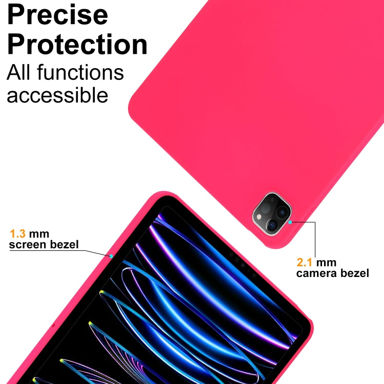 For iPad Pro 11 2024 Oil Spray Skin-friendly TPU Tablet Case(Rose Red) - iPad Pro 11 2024 Cases by PMC Jewellery | Online Shopping South Africa | PMC Jewellery | Buy Now Pay Later Mobicred