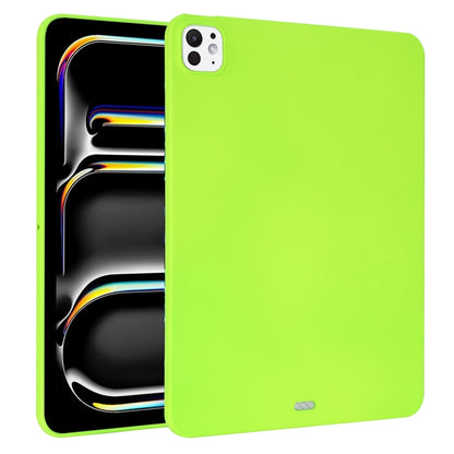 For iPad Pro 13 2024 Oil Spray Skin-friendly TPU Tablet Case(Fluorescent Green) - iPad Pro 13 2024 Cases by PMC Jewellery | Online Shopping South Africa | PMC Jewellery | Buy Now Pay Later Mobicred