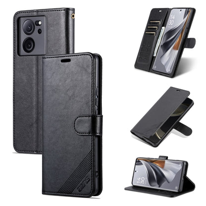 For Xiaomi 13T / Redmi K60 Ultra AZNS Sheepskin Texture Flip Leather Phone Case(Black) - Redmi K60 Ultra Cases by AZNS | Online Shopping South Africa | PMC Jewellery | Buy Now Pay Later Mobicred