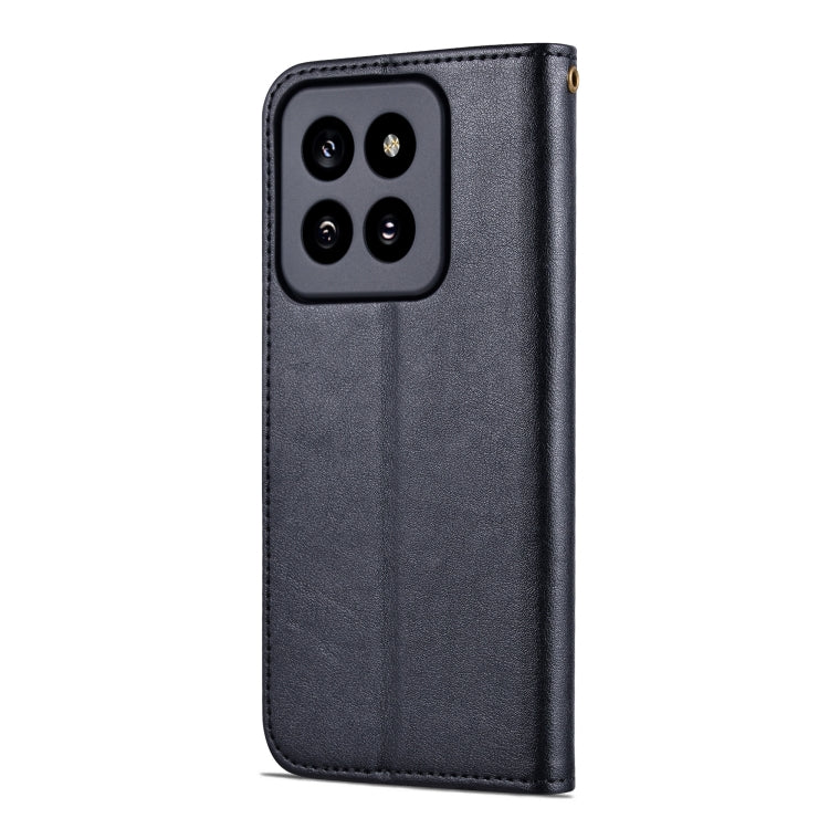 For Xiaomi 14 Pro AZNS Sheepskin Texture Flip Leather Phone Case(Black) - 14 Pro Cases by AZNS | Online Shopping South Africa | PMC Jewellery | Buy Now Pay Later Mobicred