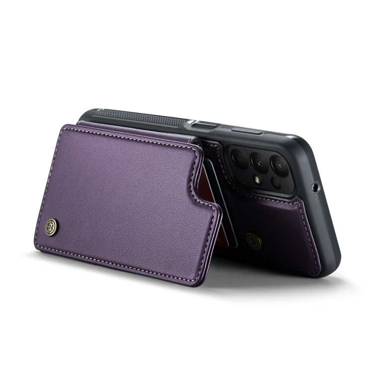 For Samsung Galaxy A13 4G CaseMe C22 Card Slots Holder RFID Anti-theft Phone Case(Purple) - Galaxy Phone Cases by CaseMe | Online Shopping South Africa | PMC Jewellery | Buy Now Pay Later Mobicred