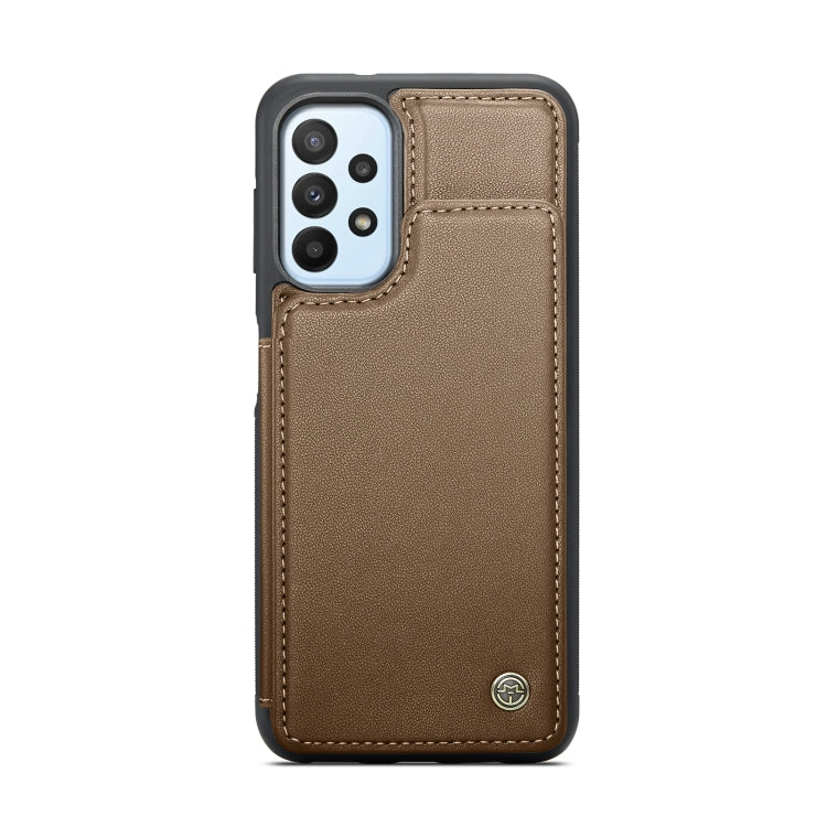 For Samsung Galaxy A23 CaseMe C22 Card Slots Holder RFID Anti-theft Phone Case(Brown) - Galaxy Phone Cases by CaseMe | Online Shopping South Africa | PMC Jewellery | Buy Now Pay Later Mobicred