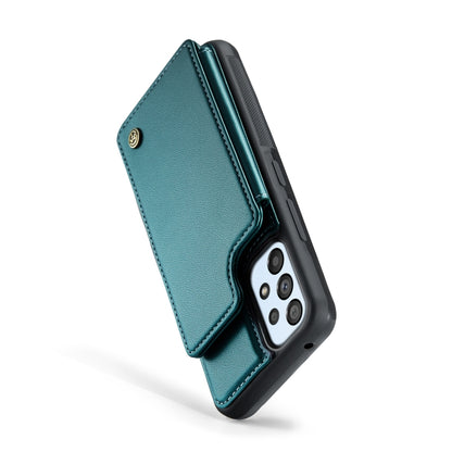 For Samsung Galaxy A53 5G CaseMe C22 Card Slots Holder RFID Anti-theft Phone Case(Blue Green) - Galaxy Phone Cases by CaseMe | Online Shopping South Africa | PMC Jewellery | Buy Now Pay Later Mobicred