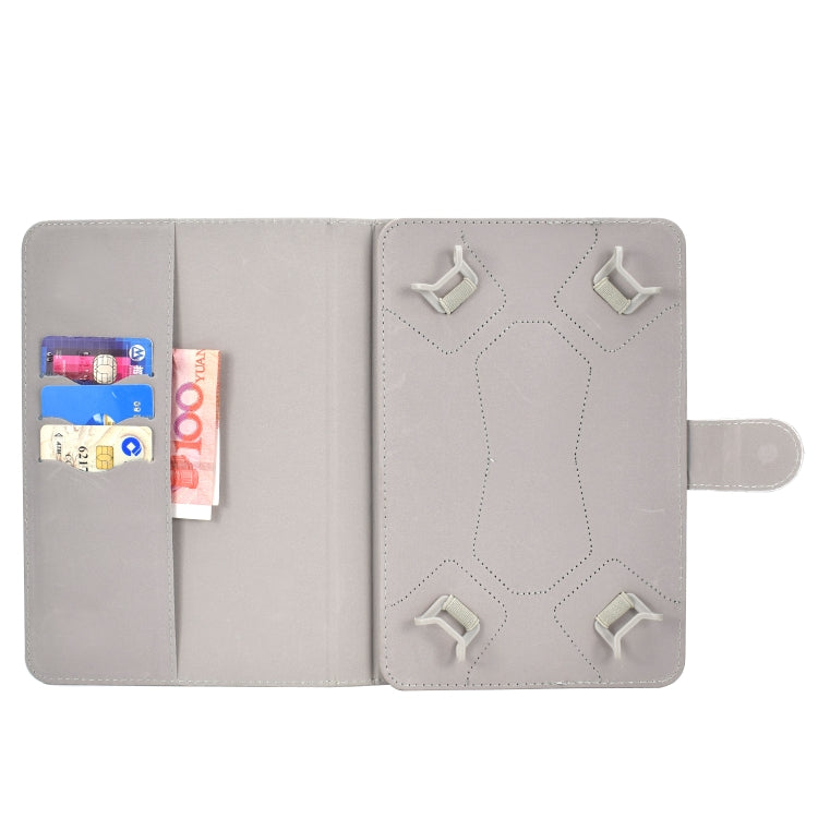 For 10 inch Universal Tablet PC Colored Drawing Pattern Horizontal Flip PU Leather Case with Holder & Card Slot(Crown Panda) - 7 inch by PMC TechLife | Online Shopping South Africa | PMC TechLife | Buy Now Pay Later Mobicred