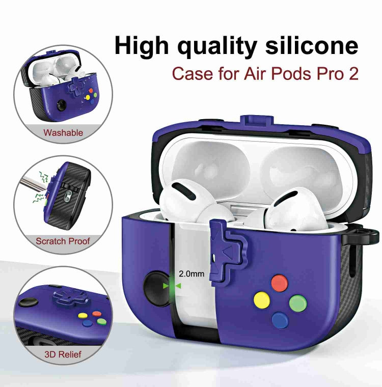 For AirPods Pro Game Console Shape Wireless Earphones Protective Case(Black) - For AirPods Pro by PMC Jewellery | Online Shopping South Africa | PMC Jewellery | Buy Now Pay Later Mobicred