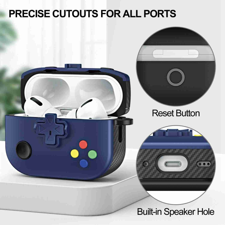 For AirPods Pro 2 Game Console Shape Wireless Earphones Protective Case(Green) - For AirPods Pro 2 by PMC Jewellery | Online Shopping South Africa | PMC Jewellery | Buy Now Pay Later Mobicred