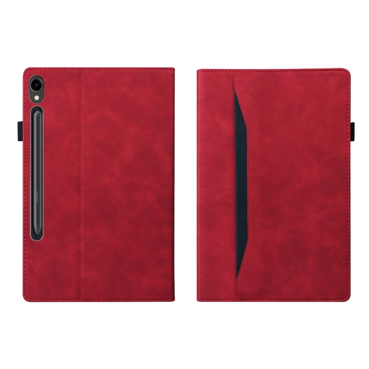For Samsung Galaxy Tab S9 Ultra /S8 Ultra Splicing Shockproof Leather Tablet Case(Red) - free shipping - PMC Jewellery - Order now!