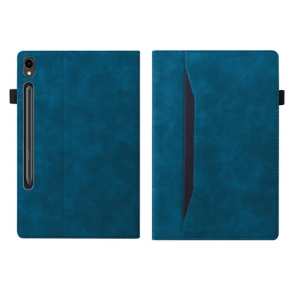 For Samsung Galaxy Tab S9 Ultra /S8 Ultra Splicing Shockproof Leather Tablet Case(Blue) - Galaxy Tab S9 Ultra Cases by PMC Jewellery | Online Shopping South Africa | PMC Jewellery | Buy Now Pay Later Mobicred