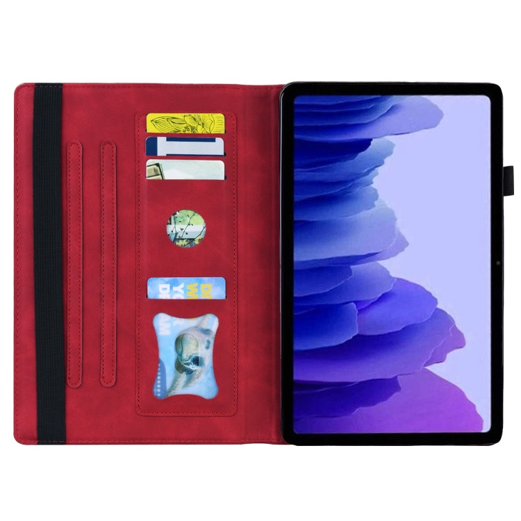 For Lenovo Tab P12 12.7 Splicing Shockproof Leather Tablet Case(Red) - Lenovo by PMC TechLife | Online Shopping South Africa | PMC TechLife | Buy Now Pay Later Mobicred