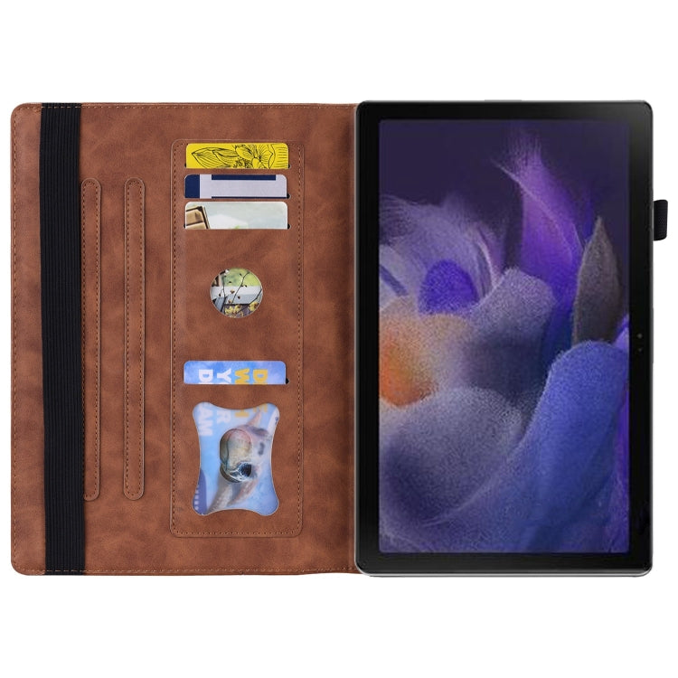 For Lenovo Xiaoxin Pad Pro 12.7 Splicing Shockproof Leather Tablet Case(Brown) - Lenovo by PMC TechLife | Online Shopping South Africa | PMC TechLife | Buy Now Pay Later Mobicred