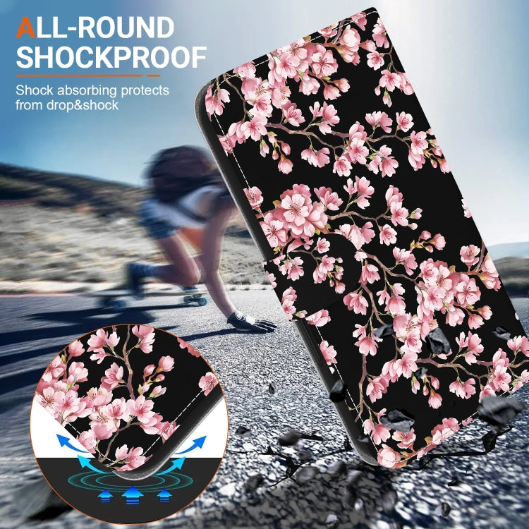 For Google Pixel 9 Crystal Texture Colored Drawing Leather Phone Case(Plum Bossom) - Google Cases by PMC TechLife | Online Shopping South Africa | PMC TechLife | Buy Now Pay Later Mobicred