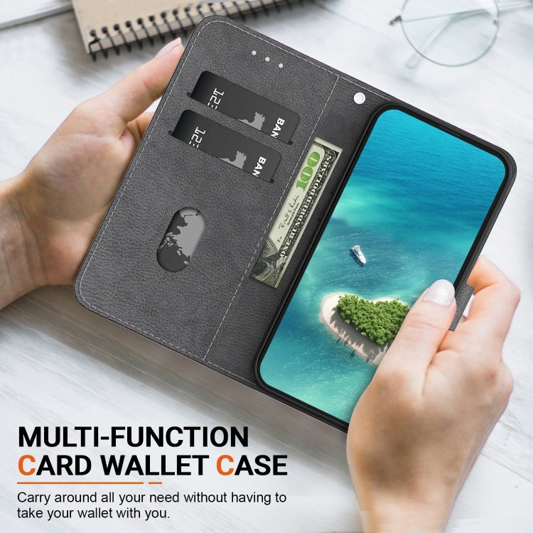 For iPhone 16 Plus Crystal Texture Colored Drawing Leather Phone Case(Cherry Blossoms) - iPhone 16 Plus Cases by PMC TechLife | Online Shopping South Africa | PMC TechLife | Buy Now Pay Later Mobicred