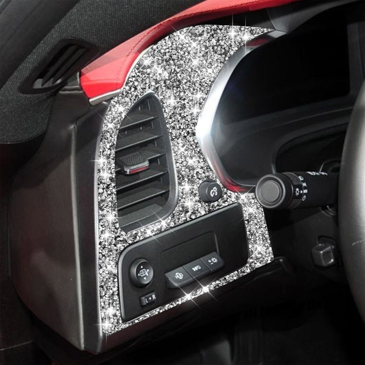 For Chevrolet Corvette C7 2014-2019 Car Left Air Outlet Panel Diamond Decorative Sticker, Left Drive - Car Interior Mouldings by PMC TechLife | Online Shopping South Africa | PMC TechLife | Buy Now Pay Later Mobicred