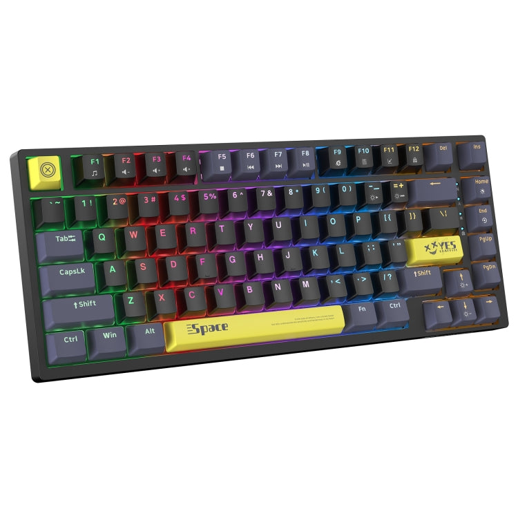 ONIKUMA G52 82 Keys RGB Lighting Wired Mechanical Keyboard, Type:Blue Switch(Black) - Wired Keyboard by ONIKUMA | Online Shopping South Africa | PMC Jewellery | Buy Now Pay Later Mobicred