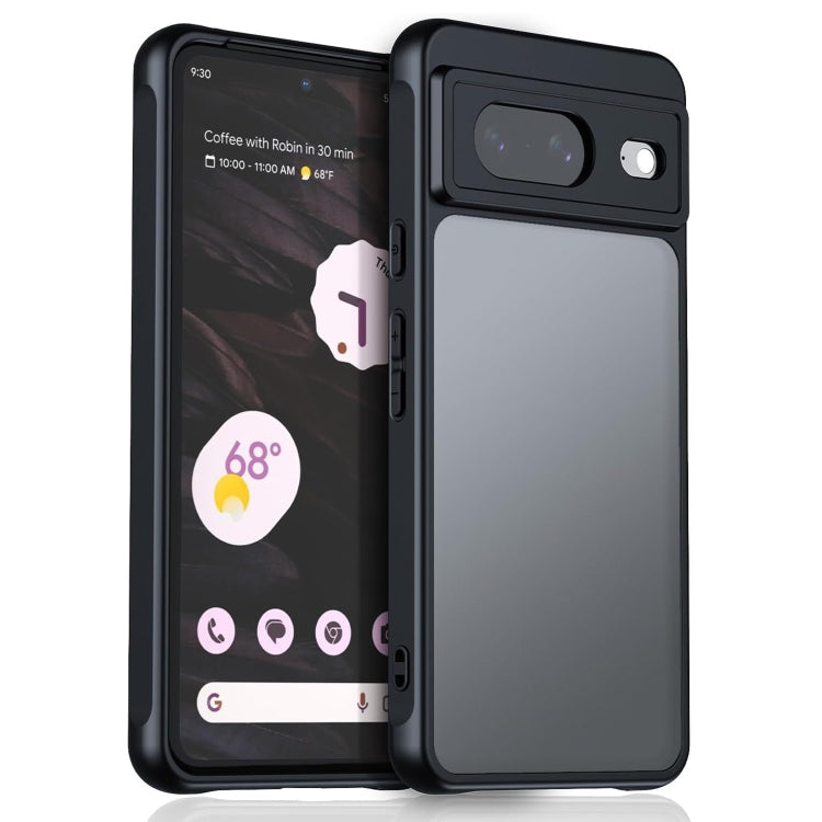 For Google Pixel 9 Ultra-thin Translucent PC+TPU Phone Case(Black) - Google Cases by PMC TechLife | Online Shopping South Africa | PMC TechLife | Buy Now Pay Later Mobicred