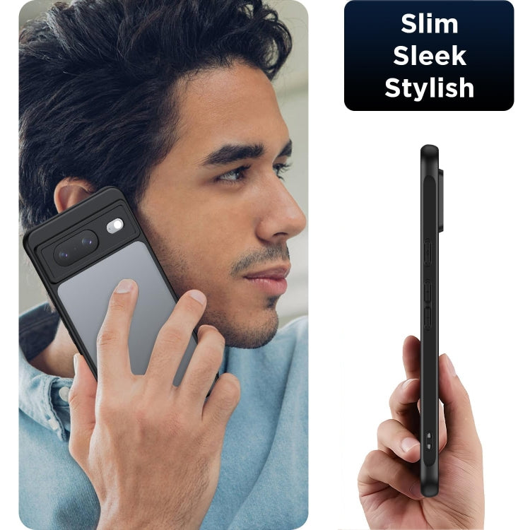 For Google Pixel 9 Ultra-thin Translucent PC+TPU Phone Case(Black) - Google Cases by PMC TechLife | Online Shopping South Africa | PMC TechLife | Buy Now Pay Later Mobicred
