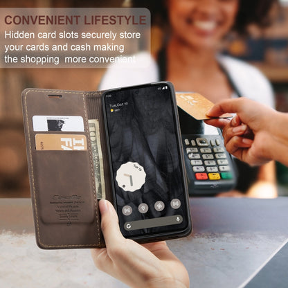 For Google Pixel 8 Pro CaseMe 013 Multifunctional Horizontal Flip Leather Phone Case(Coffee) - Google Cases by CaseMe | Online Shopping South Africa | PMC Jewellery | Buy Now Pay Later Mobicred