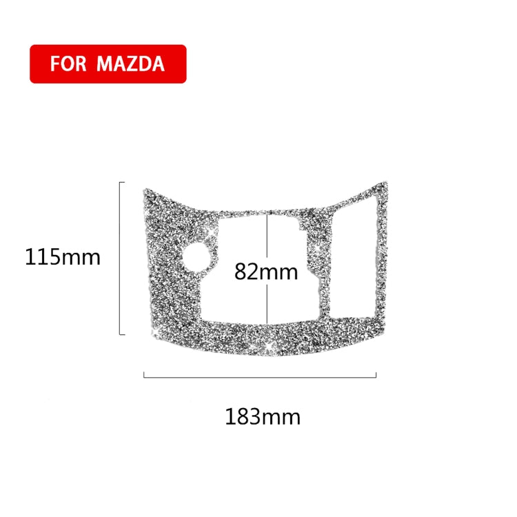 For Mazda CX-5 2017-2018 Car Electronic Handbrake Panel Diamond Decorative Sticker, Right Drive - Car Interior Mouldings by PMC TechLife | Online Shopping South Africa | PMC TechLife | Buy Now Pay Later Mobicred