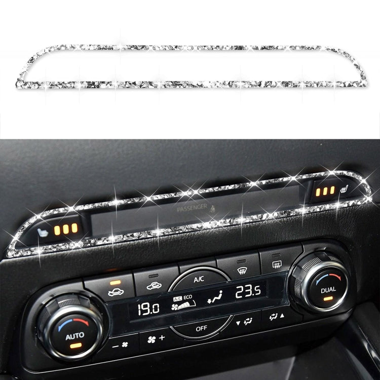 For Mazda CX-5 2017-2018 Car Center Control Panel Diamond Decorative Stickerr,Left and Right Drive Universal - Car Interior Mouldings by PMC TechLife | Online Shopping South Africa | PMC TechLife | Buy Now Pay Later Mobicred