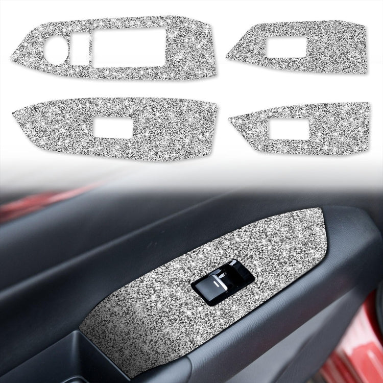 For Mazda CX-5 2017-2018 Car Window Button Panel Diamond Decorative Sticker, Right Drive - Car Interior Mouldings by PMC TechLife | Online Shopping South Africa | PMC TechLife | Buy Now Pay Later Mobicred